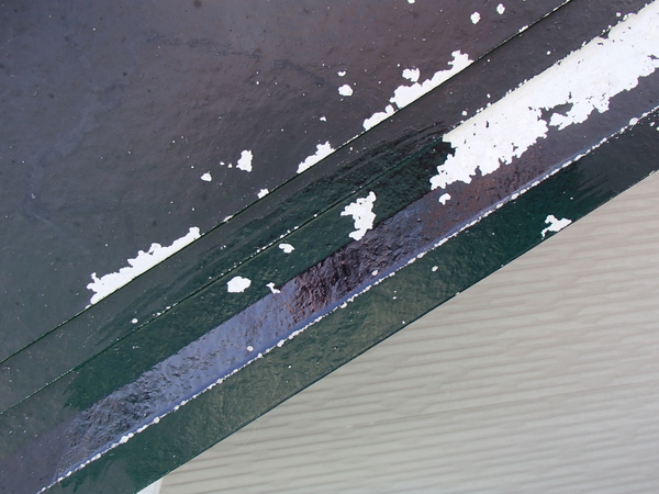 外壁塗装　破風板塗装　リフティングテスト